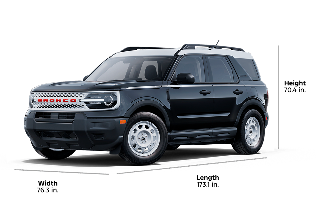2025 Ford Bronco Sport® Heritage model shown in 3/4 profile