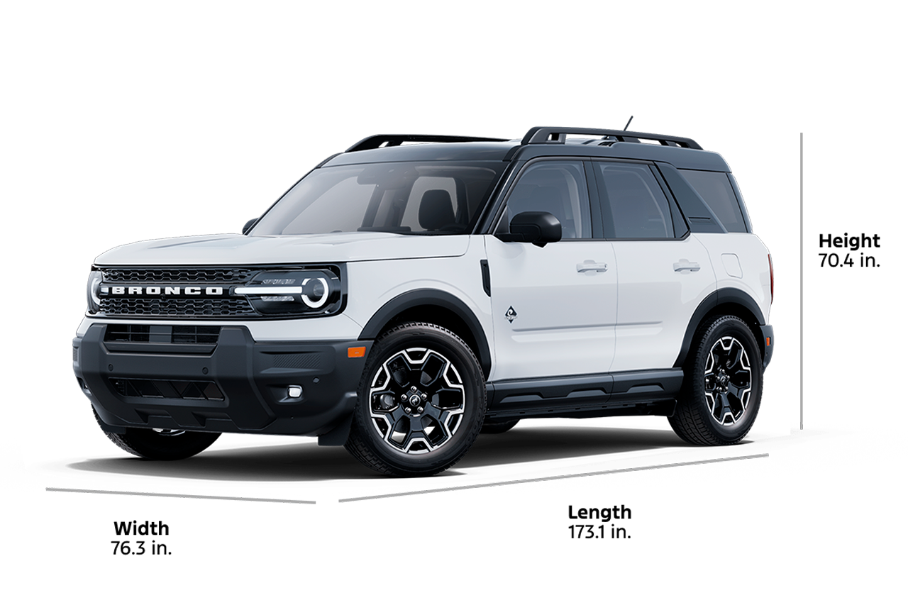 2025 Ford Bronco Sport® Outer Banks® model shown in 3/4 profile