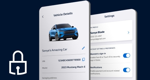 Mobile App - Vehicle details screen