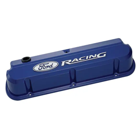 FORD RACING 289-351 SLANT EDGE VALVE COVER BLUE Main Image