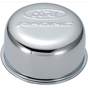 FORD RACING LOGO AIR BREATHER CAP: TWIST TYPE CHROME