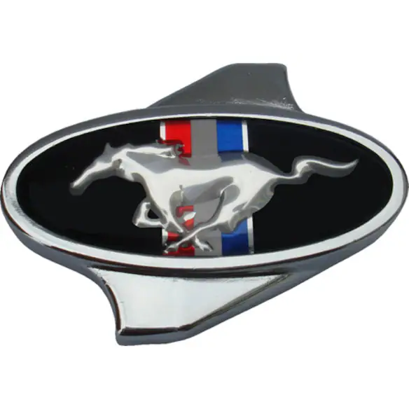 CHROME AIR CLEANER NUT: MUSTANG LOGO Main Image