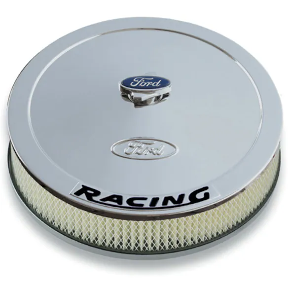 AIR CLEANER KIT: CHROME, FORD EMBLEM AND BLACK FORD RACING EMBLEM Main Image