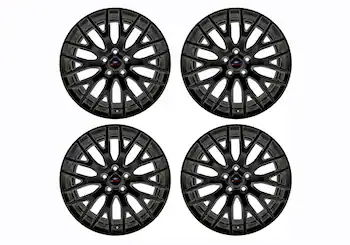 MUSTANG GT 2015-2023 19" x 9" & 19" x 9.5" PERFORMANCE PACK WHEEL SET WITH TPMS KIT - MATTE BLACK