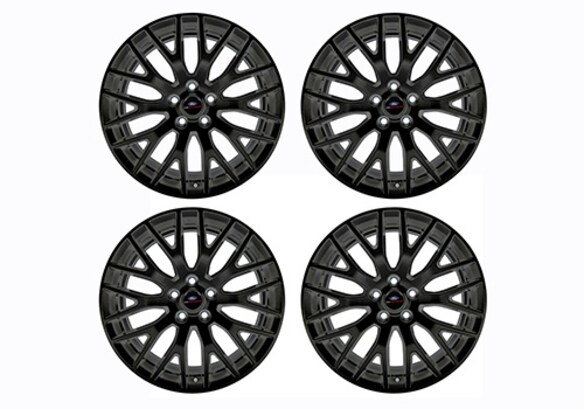 MUSTANG GT 2015-2023 19" x 9" & 19" x 9.5" PERFORMANCE PACK WHEEL SET WITH TPMS KIT - MATTE BLACK Main Image