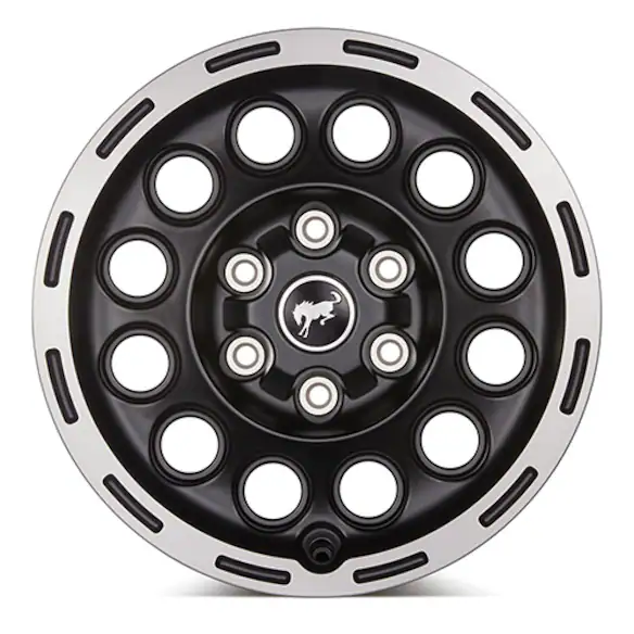 2021-2025 BRONCO 17" x 8.0" MATTE BLACK MACHINED SINGLE WHEEL Main Image