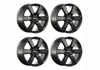 2015-2020 F-150 20" X 8.5" SIX SPOKE WHEEL SET WITH TPMS KIT - MATTE BLACK