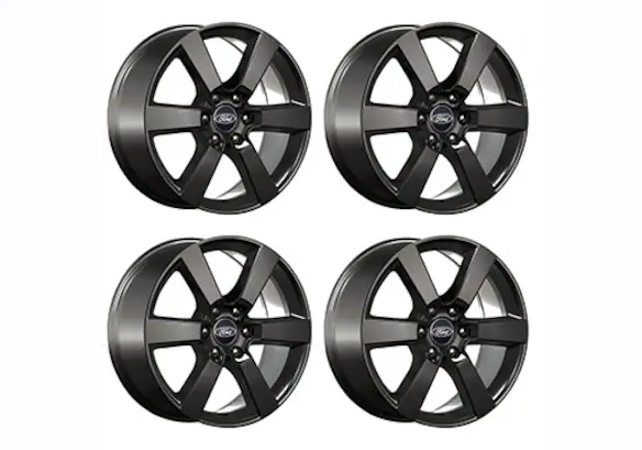 F-150 2015-2020 20" X 8.5" SIX SPOKE WHEEL SET WITH TPMS KIT - MATTE BLACK Main Image