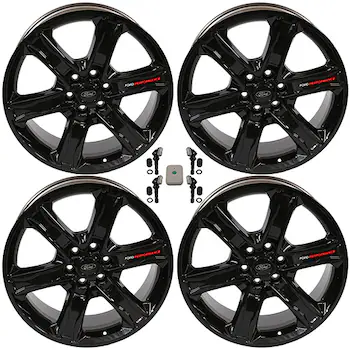 2024-2025 F-150 22" X 9.5" GLOSS BLACK WHEEL KIT