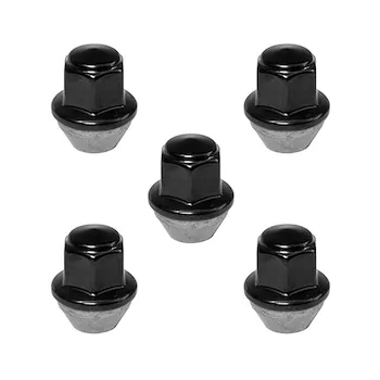 M14 x 1.5 BLACK LUG NUT WHEEL KIT OF 5