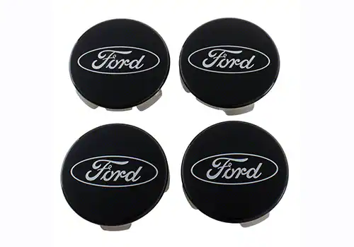 FORD TRUCK/SUV BLACK AND CHROME WHEEL CENTER CAP KIT