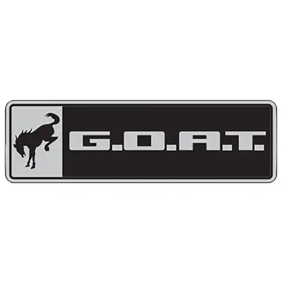 G.O.A.T Black/Chrome Badge Main Image