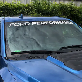 F-SERIES "FORD PERFORMANCE" WINDSHIELD BANNER