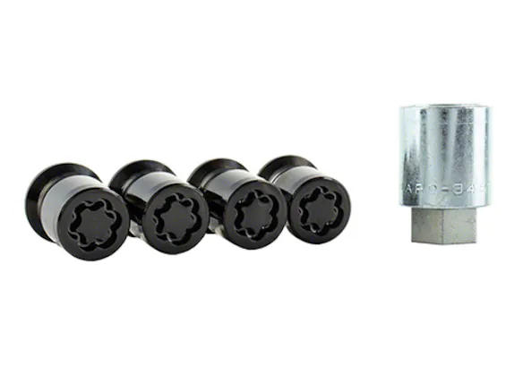 M12 X 1.5 BLACK SECURITY LUG NUT KIT OF 4 Main Image