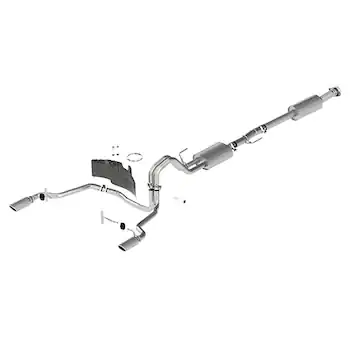 2021-2025 F-150 SPORT EXHAUST - CHROME - REAR EXIT