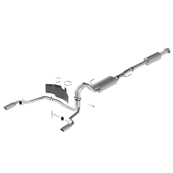 2021-2024 F-150 TOURING EXHAUST - CHROME - REAR EXIT Main Image