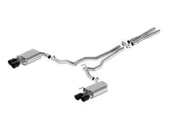 2024-2025 MUSTANG 5.0L EXTREME ACTIVE CAT-BACK - BLACK TIP