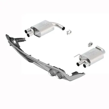 2015-2017 Mustang GT 5.0L Touring Muffler Kit with GT350 Exhaust Tips and Lower Valance