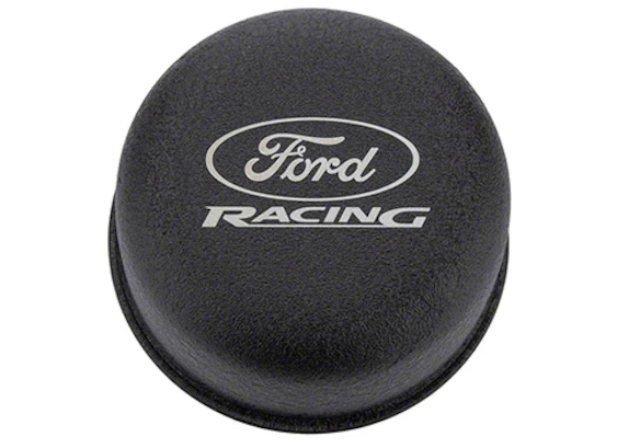 Black Breather Cap with Ford Racing Logo Main Image